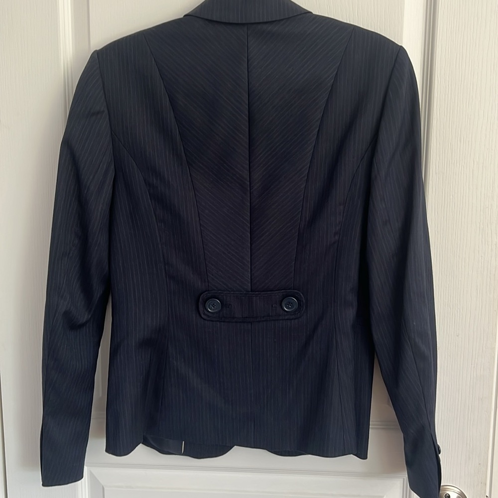 Esprit Navy Blazer Classic Tailored Suit Jacket - Picture 6 of 7